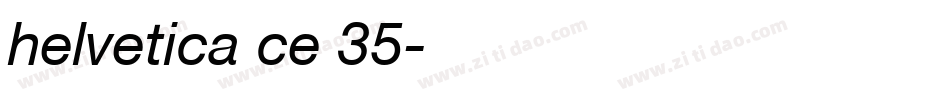 helvetica ce 35字体转换